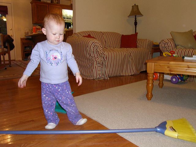 The Baby and the Broom